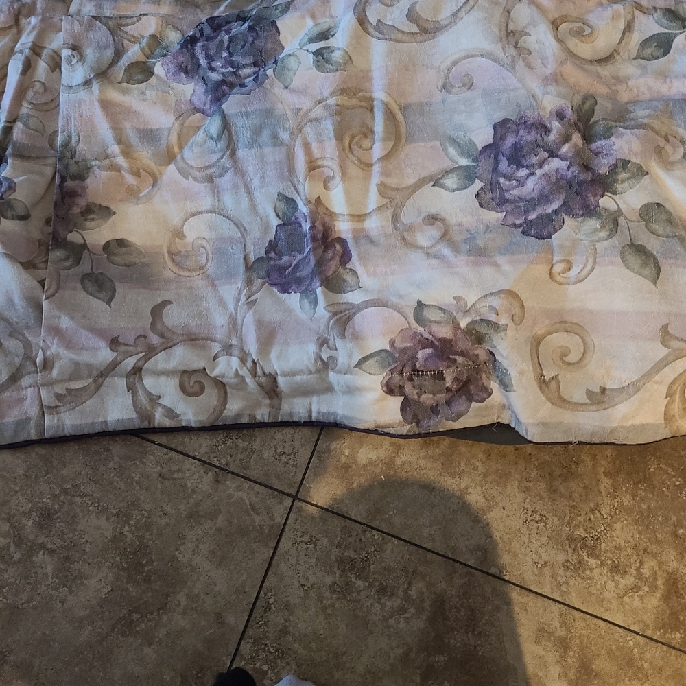 Shams and bed skirt